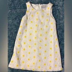 Children Place Yellow and white used  dress size XS.4